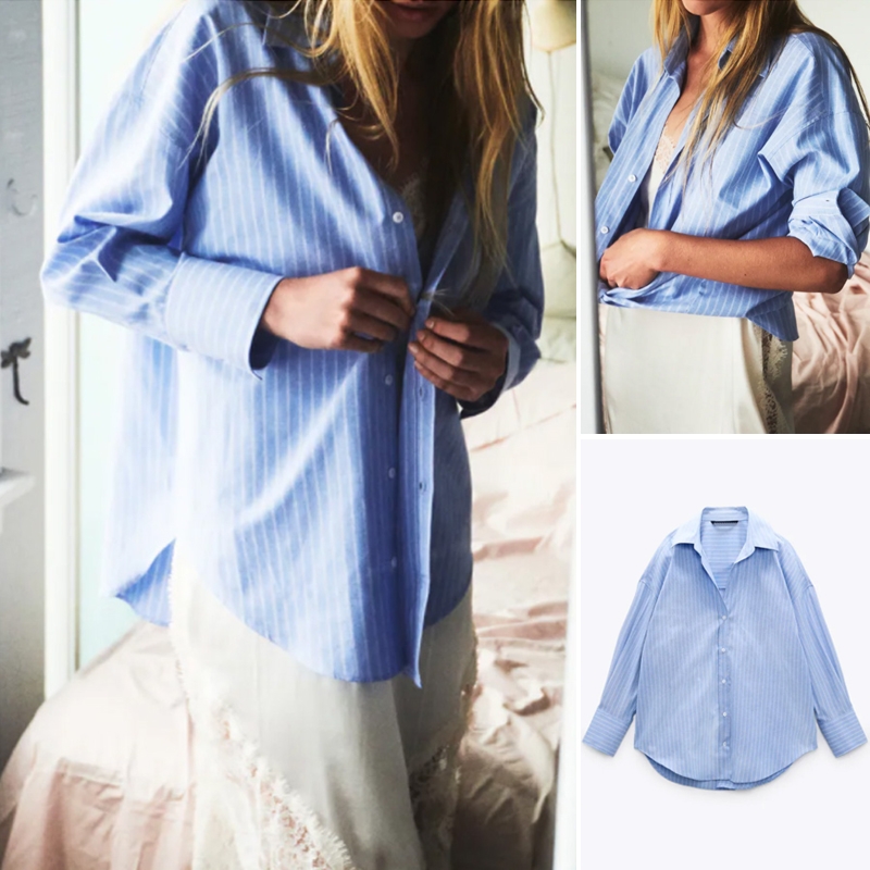 4 MÀU ÁO SƠ MI ZARA NỮ OXFORD DÀI TAY 8275952 2157226 #5 4 MÀU ÁO SƠ MI ZARA NỮ OXFORD DÀI TAY 8275952 2157226